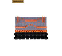 Groundlevel 75 Piece DIY Tool Storage Set with Wall Plates in Black Groundlevel Black