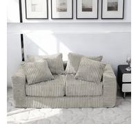 Groundlevel Camden Sectional Velvet Sofa And Optional Footstall