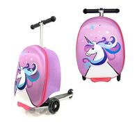 Groundlevel Children's Suitcase with Fold Down Scooter - Llama
