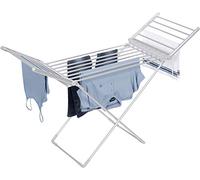 groundlevel.co.uk Amazing Extra Large 18 Bar Heated Winged Clothes Airer/Drier Quick Drying Heater Towel Warmer Low Cost To Run Folds Away For Easy Storage