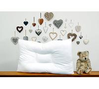 groundlevel.co.uk Anti snore snooze control 100% percale cotton pillows (a pair) in white