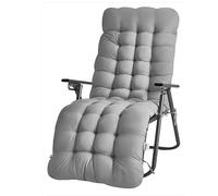 groundlevel.co.uk Extra-Thick Gravity Chair Cushion - Universal Fit for Zero Gravity Recliners | Premium Comfort Pad for Outdoor & Indoor Lounging (Silver)