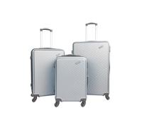 Groundlevel Infinity Hard Shell 3 Piece Luggage Set - Silver, Grey