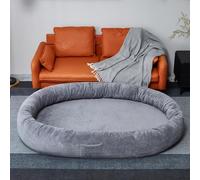 groundlevel.co.uk Teddy Fleece Human Pet Bed - Size 173 x 96 x 30cm