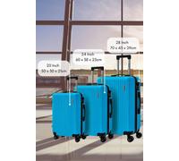 Groundlevel Cosmic Hard Sheel 3 Piece Luggage Set