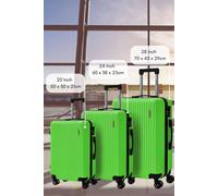 Groundlevel Cosmic Hard Sheel 3 Piece Luggage Set