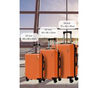 Groundlevel Cosmic Hard Sheel 3 Piece Luggage Set