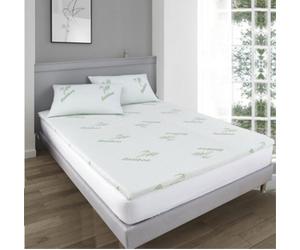 Groundlevel Double Super Soft Bamboo Memory Foam Mattress Topper - Hypoallergenic 2 Inch