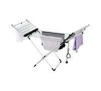 Groundlevel Extra Large 20 Bar Heated Electric Winged Clothes Airer With Timer