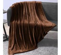 Groundlevel Extra Large Faux Mink Super Soft Throw - Chocolate