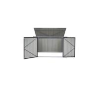 Extra Large Metal Garden Storage Shed Groundlevel Green One Size