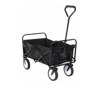Foldable Trolley with 4 wheels Groundlevel Black One Size
