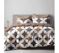 Groundlevel Geometric Circle Printed Duvet Set