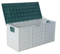 Groundlevel Green 2 Wheel Easy Move Garden Storage Box