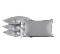 Groundlevel Grey Shredded Supersoft Goose Feather & Down Pillows X4