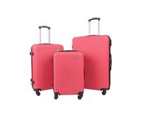 Groundlevel Infinity Hard Shell 3 Piece Luggage Set in Pink Groundlevel Pink