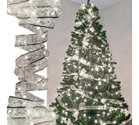 Groundlevel Led Ribbon Shape Fairy Lights - Cool White 1 Length