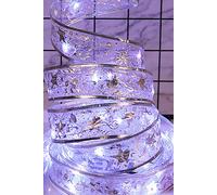 Groundlevel Led Ribbon Shape Fairy Lights - Warm White 2 Lengths