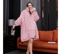 Groundlevel Pink Heated Oversized Luxury Soft Hoodie