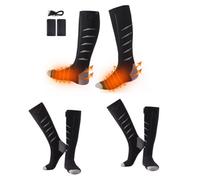 Ezysleep 2 Pairs of Rechargeable Heated Socks in Grey Ezysleep Grey One Size
