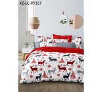 Groundlevel Reindeer Print Printed Duvet Set