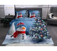 Groundlevel Snowman Festive Christmas Duvet Set