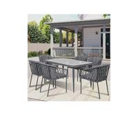 Groundlevel The Sweenie 7 Piece Outdoor Furniture Set