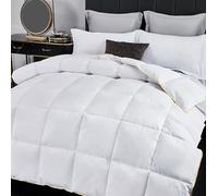 Groundlevel White Goose Feather and Down Duvet with 100% Down Proof Fabric Cover (16.5 Tog Double)
