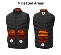 Groundlevel Winter Warm Heated Gillet Vest - Extra Large