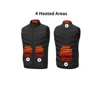 Groundlevel Winter Warm Heated Gillet Vest in Black | Size: Large Groundlevel Black L