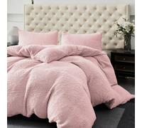 Ezysleep Winter Warm Soft Teddy Fleece Duvet Set in Pink | Size: Single Ezysleep Pink Single