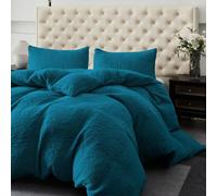 Ezysleep Winter Warm Soft Teddy Fleece Duvet Set in Teal | Size: King Ezysleep Teal King