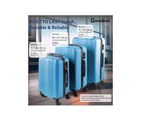 Groundlevel XL Delta Hard Shell 3 Piece Luggage Set in Turquoise Groundlevel Turquoise