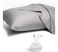 GroundLuxe Grounding Pillowcase in Gray with 15 Foot Cord - Queen Size