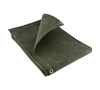 GroundMaster 21oz Heavy Weight Canvas Tarpaulin - Super Heavy Duty Water Resistant Versatile Ground Sheet Cover (1.2m x 3.6m)