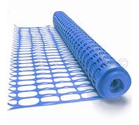 GroundMaster Plastic Mesh Barrier Safety Fence Gardening Pest Protection (5m, Blue)
