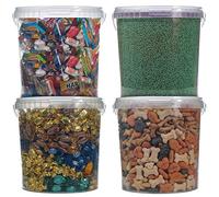 GroundMaster Plastic Multipurpose Durable Storage Tubs | 100% Recyclable | 10L (5 Tubs)