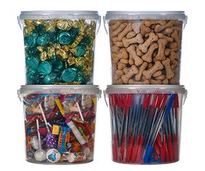 GroundMaster Plastic Multipurpose Durable Storage Tubs | 100% Recyclable | 2.5L (3 Tubs)