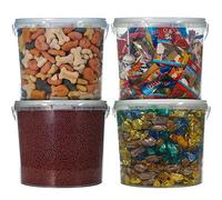 GroundMaster Plastic Multipurpose Durable Storage Tubs | 100% Recyclable | 5L (5 Tubs)