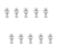 grounds 10Pcs 27.5 x 52cm Dummy/Mannequin Female Foam(Polystyrene) Exhibitor for Cap, Headphones, Hair Accessories