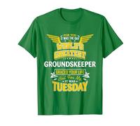 Groundskeeper Idea Funny Worlds Greatest - Groundskeeper T-Shirt, Men, Kelly Green, Small