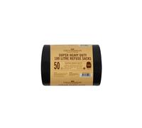 Groundsman Heavy Duty Plastic Refuse Sacks (Pack Of 50)