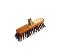 Groundsman Stiff PVC Broom Head in Brown Groundsman Brown