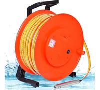 Groundwater Level Gauge, 10-300m Water Depth Measurement Tool, Borehole Sensor with Fixed Probe & Steel Tape for Wells, Reservoirs & Pipes 30m