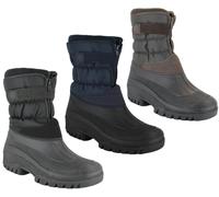 GroundWork LS87 Mens Muckers Mukker Stable Winter Snow Boots - Navy - UK 8