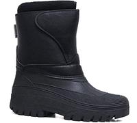 Groundwork Mens Ladies Unisex Black Horse Riding Yard Water Resistant Stable Walking Rain Snow Winter Ski Wellies Wellington Warm Farm Mucker Boots UK 4-12 (Black Pu, 5 UK, numeric_5)