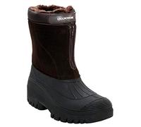 Groundwork Mens Mid Calf Water Resistant Snow Rain Thermal Fur Fleece Lined Winter Mud Mucker Farm Yard Boots (7 UK, Brown Suede, numeric_7)