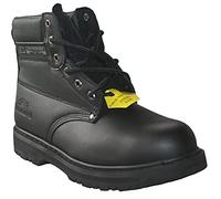 Groundwork New Mens Lace Up Steel Toe Safety Ankle Work Boots Size UK 6-14 (Black, 8 UK, numeric_8)
