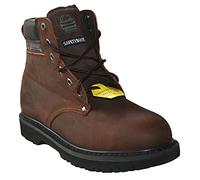 Groundwork New Mens Lace Up Steel Toe Safety Ankle Work Boots Size UK 6-14 (Brown, 7 UK, numeric_7)