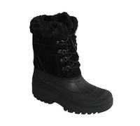 Groundwork Womens Horse Riding Yard Stable Walking Winter Warm Farm Mucker Boots in Sizes 4-8 (Black Faux Suede 3, UK Footwear Size System, Adult, Women, Numeric, Medium, 7)